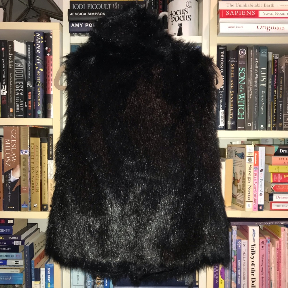 BB Dakota Jack Black Faux Fur Vest - Picture 6 of 11